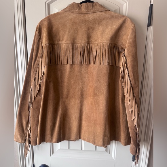 Jones New York Tan Suede Jacket XL - Picture 4 of 4
